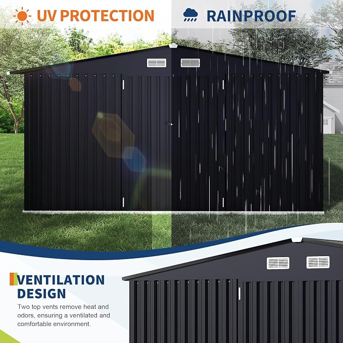 8x10x6.4 FT Outdoor Storage Sheds - Image 4