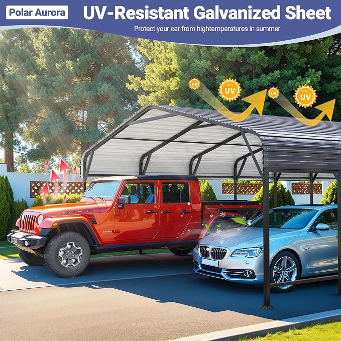 Polar Aurora 20x30 FT Metal Carport - Image 6