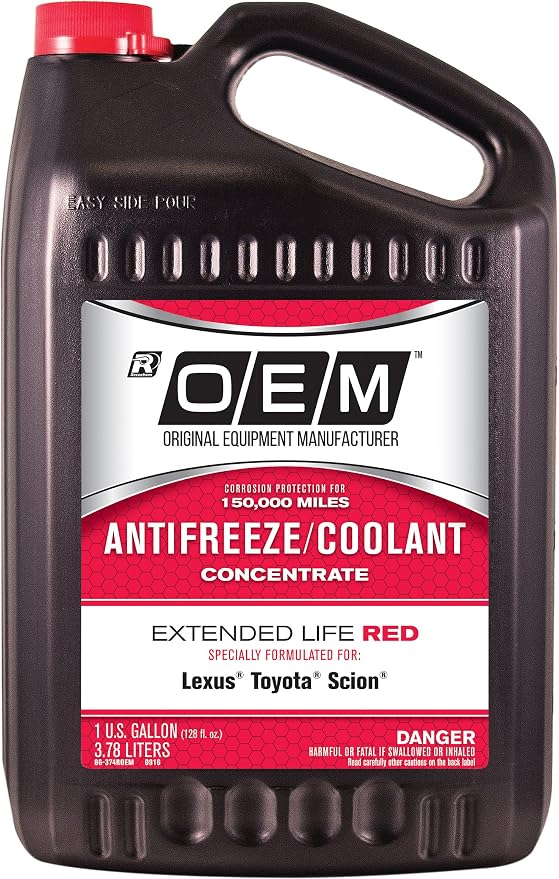Recochem OEM 86-374ROEM Red Premium Antifreeze Concentrate Extended Life RED by OEM