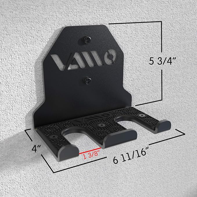 VAIIO Single Olympic Barbell Hanger, Garage Gym Bar Wall Rack, Vertical Barbell - Image 2