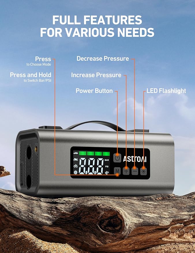 AstroAI Portable Car Battery Jump Starter - Image 2