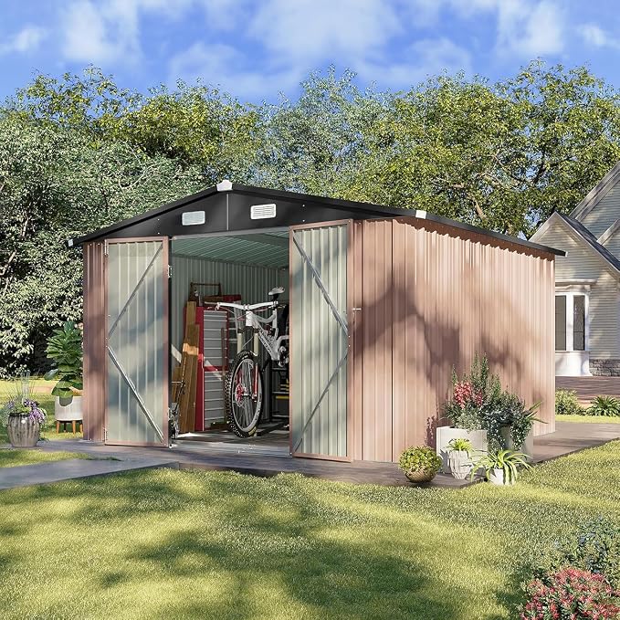 Aoxun 10x10 FT Shed Outdoor Storage Shed by Aoxun
