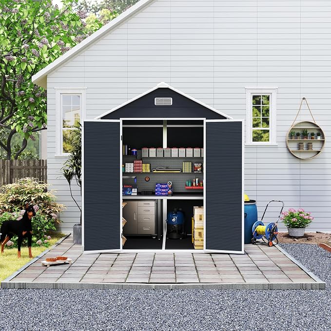 MyVoice 6x6 FT Outdoor Resin Storage Shed - Image 9