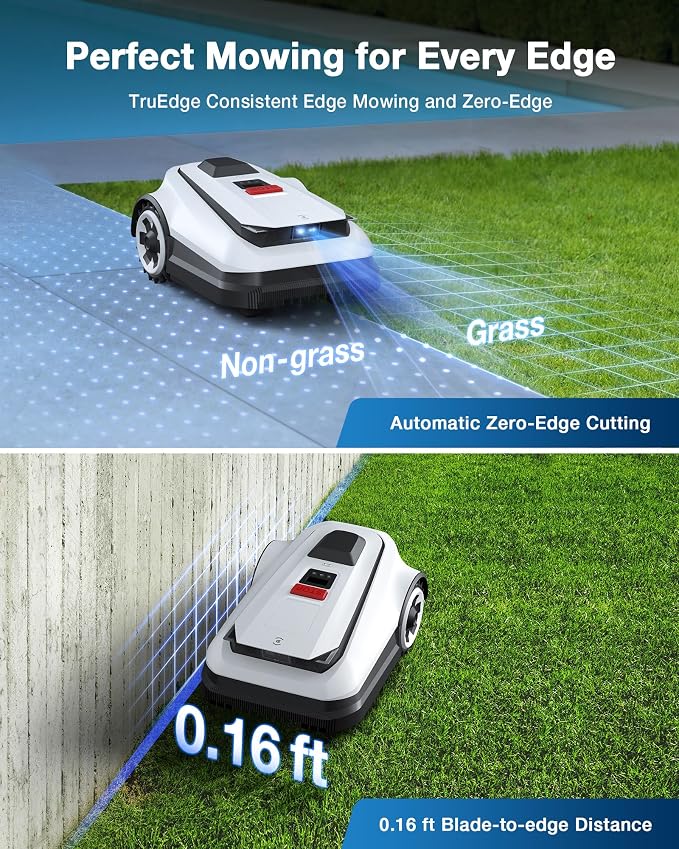 ECOVACS Goat A2500 RTK Robot Lawn Mower, Lidar-Enhanced RTK+Vision Navigation - Image 7