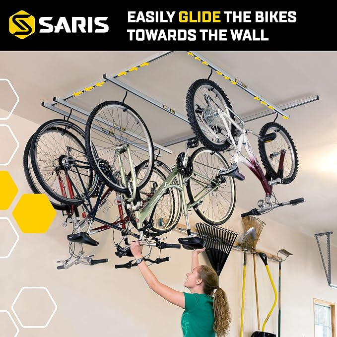 Saris Bike Storage, Cycle Glide Home Bicycle Parking, Ceiling Rack and - Image 2