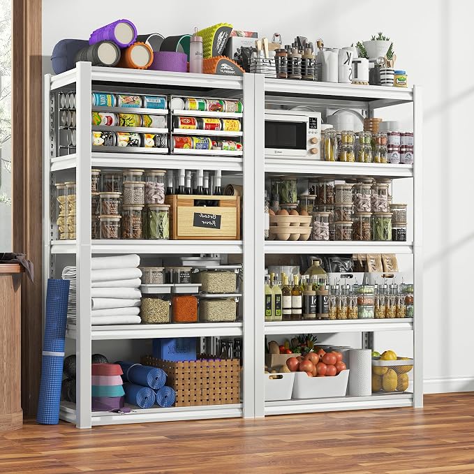 REIBII Storage Shelves 2500LBS Metal Shelving Adjustable Garage Shelving 5 Tier - Image 6
