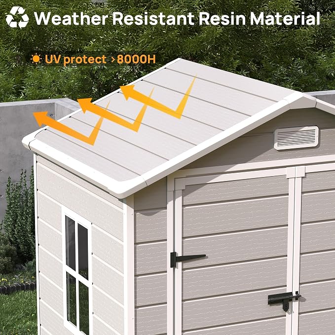 Resin Outdoor Storage Shed - Image 4