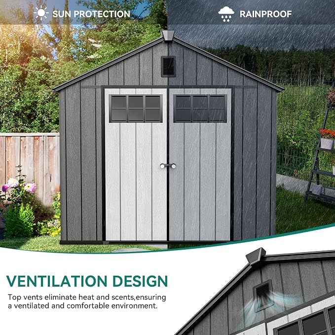 YITAHOME 8x10 FT Outdoor Storage Shed - Image 5