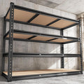 REIBII 48.2" W Garage Shelving, Storage Shelves Load 2600LBS, 4-Tier Adjustable by REIBII