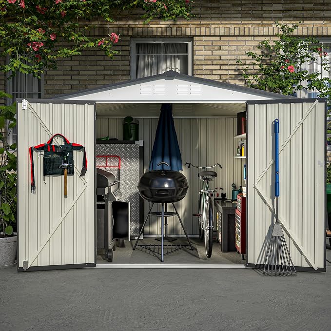 8x6 FT Outdoor Metal Storage Shed - Image 8