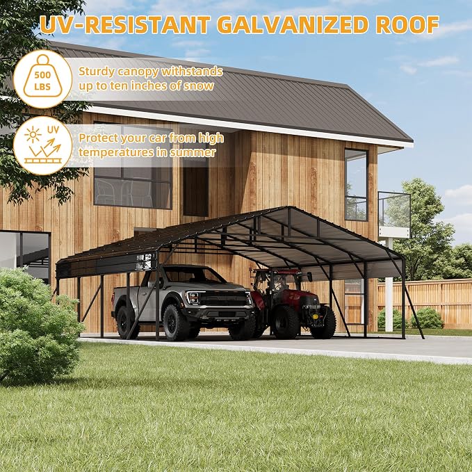 20x20FT Metal Carport Kits - Image 5