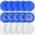5 to 6 Inch Car Polisher Pad Bonnet, 10*Microfiber+5*Woollen by FONAROLL