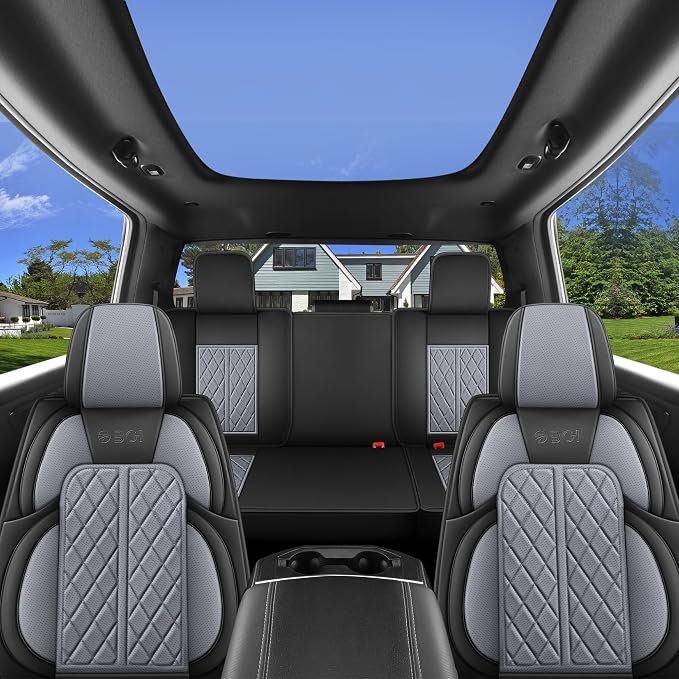 Car Seat Cover Custom Fit for Dodge Ram 1500 2500 3500 2002-2024 Faux Leather - Image 7