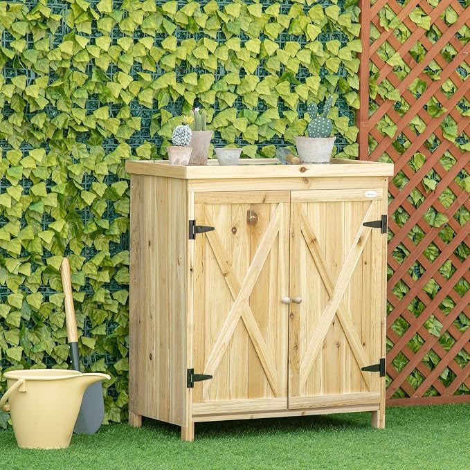 Garden Storage Cabinet, Outdoor Tool Shed - Image 8