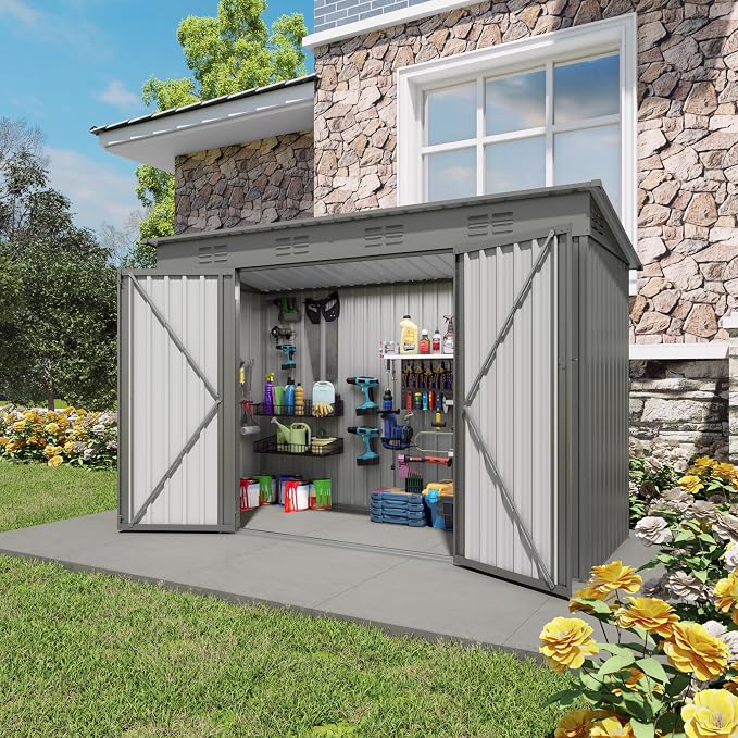 ARMSET Outdoor Storage Shed 4x9 FT - Image 9