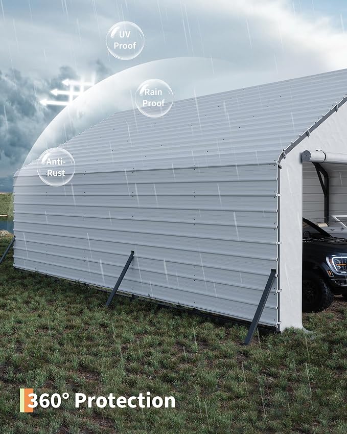 Roofing Panels for Metal Carport 20x25 FT, 20x20 FT, Heavy Duty Metal Carport - Image 3