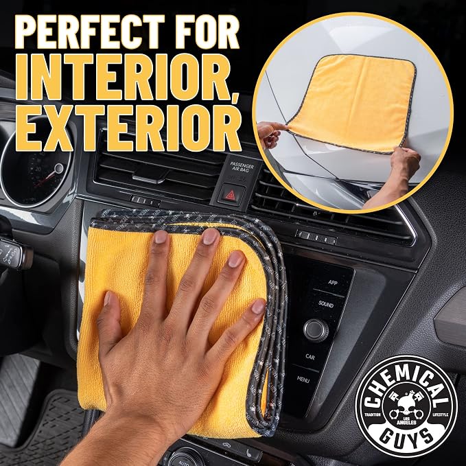 Chemical Guys ‎MIC_507_03 Automotive Microfiber Drying Chamois, 3 Pack - Image 4