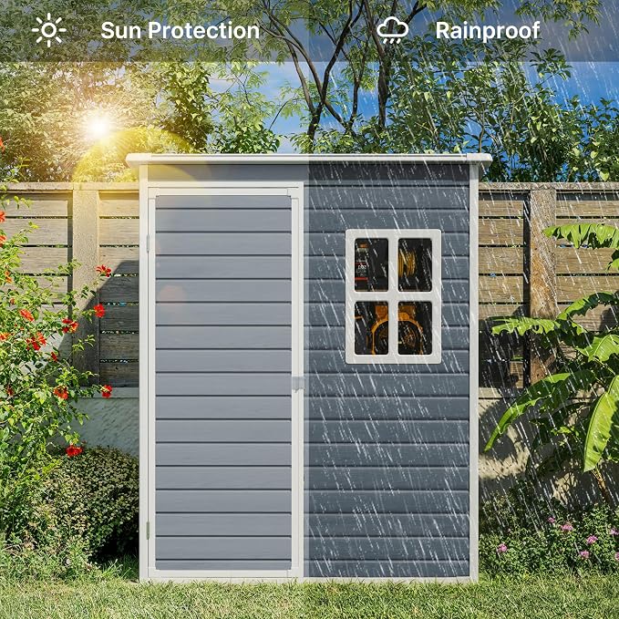 Gizoon 5x3 FT Outdoor Storage Shed - Image 5