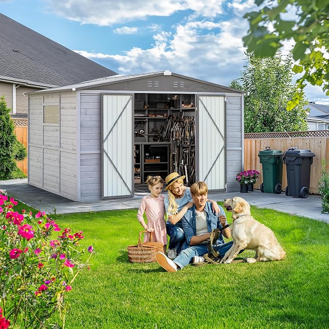 MyVoice 3x5 FT Wooden Outdoor Storage Shed - Image 7