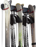 Wall Mounted Horizontal Rack for Storage of Skis and Poles-Heavy Duty by Wealers
