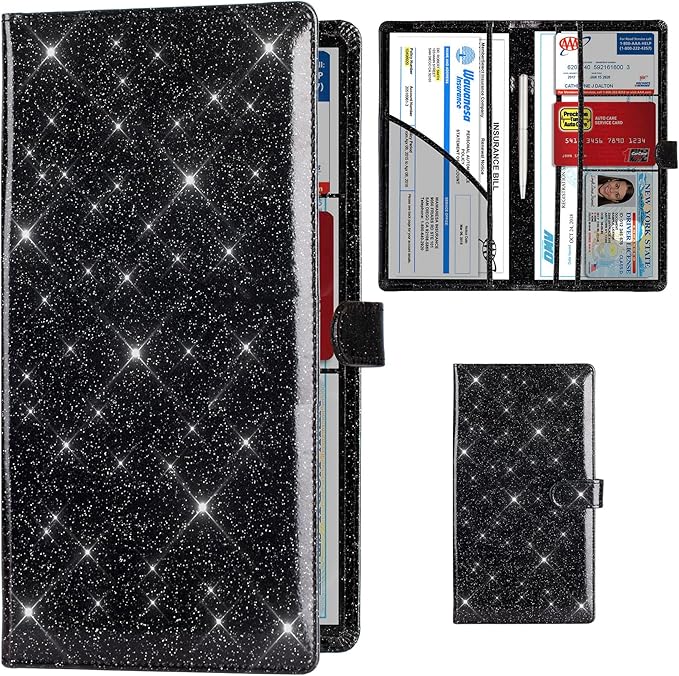 TOURSUIT Car Registration and Insurance Card Holder, Vehicle License Document by TOURSUIT