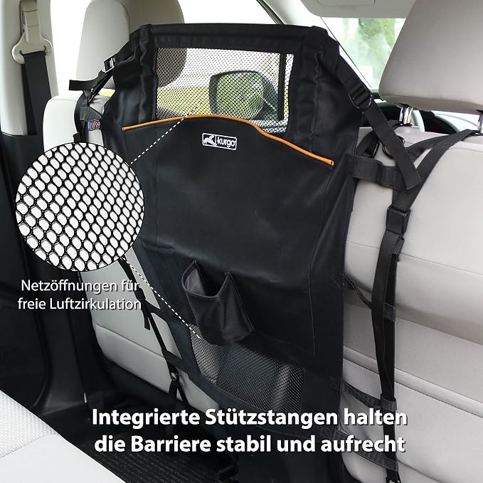 Kurgo Backseat Dog Barrier for Cars & SUV, Automotive Pet Barrier, Backseat - Image 3