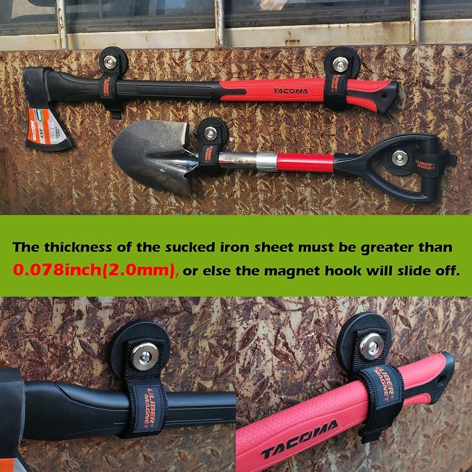 ULIBERMAGNET Strong Magnetic Storage Hooks, Heavy Duty Magnetic Garage Storage - Image 4