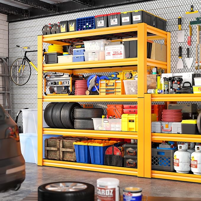 REIBII Garage Shelving Load 3000LBS, 5-Tier Storage Shelves, Adjustable Heavy - Image 2