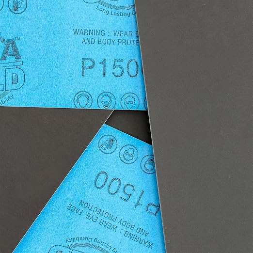 Dura-Gold Premium 1500 Grit Wet or Dry Sandpaper Sheets, 5-1/2" x 9", Box of 25 - Image 2