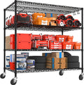 PrimeZone 55.5" W x 24" D x 80" H Heavy Duty Wire Storage Shelves by PrimeZone