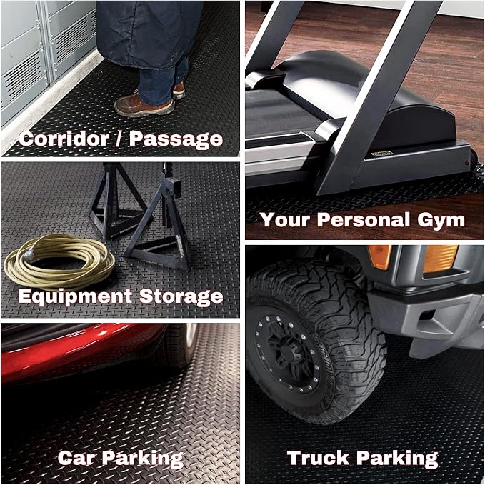 SEAL 4 x 20 Ft Premium Garage Floor Mat, Solid 2.8mm Thickened Black Commercial - Image 6