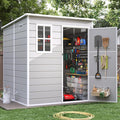 Resin Outdoor Storage Shed by VonzoyHome