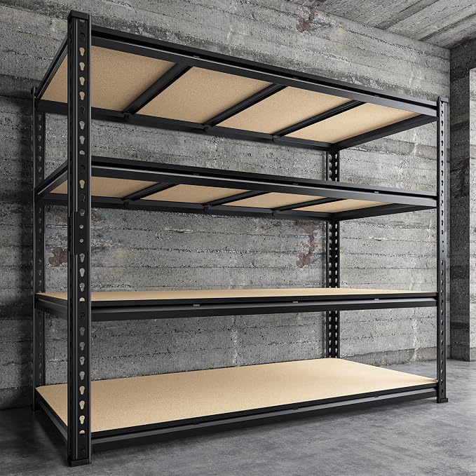 55" W Storage Shelves, 2040LBS Garage Shelving Heavy Duty, 4-Tier Heavy Duty - Image 8