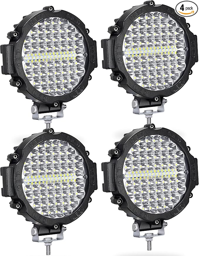 Round LED Off Road Lights 210W 21000lm, Trucks Tractor LED Work Lights by SanYoung-AutomotiveLights
