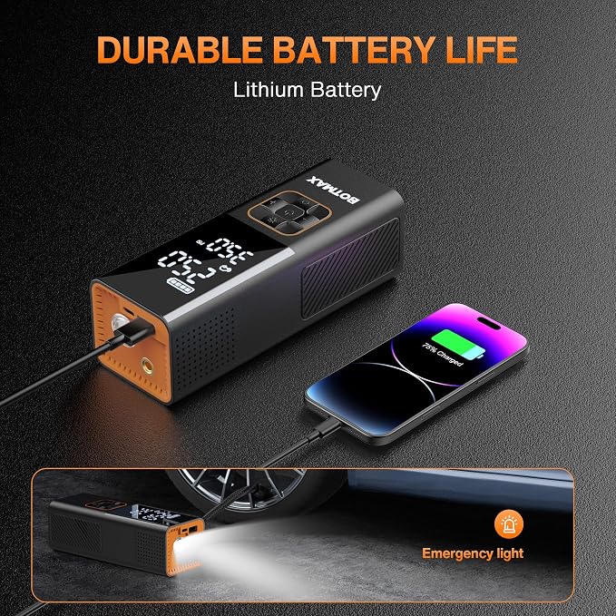 Tire Inflator Portable Air Compressor, Air Pump - Image 6
