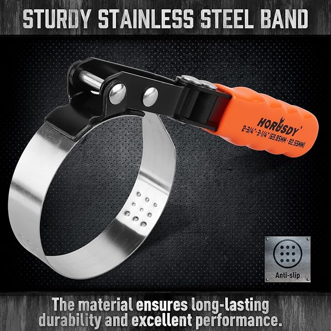 HORUSDY Small Swivel Oil Filter Wrench, 2-3/4" to 3-1/4" Ajustable Car Oil - Image 4