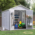 Resin Outdoor Storage Shed by VonzoyHome
