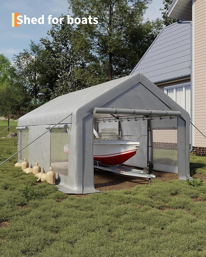 12x20 Ft Carport, Car Port - Image 5