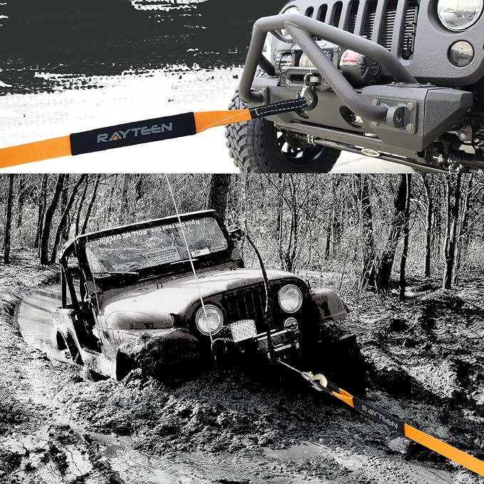 Genuine 11, 000lb Xtreme Heavy Duty Winch Extension Strap | 33ft x 2in Vehicle - Image 6