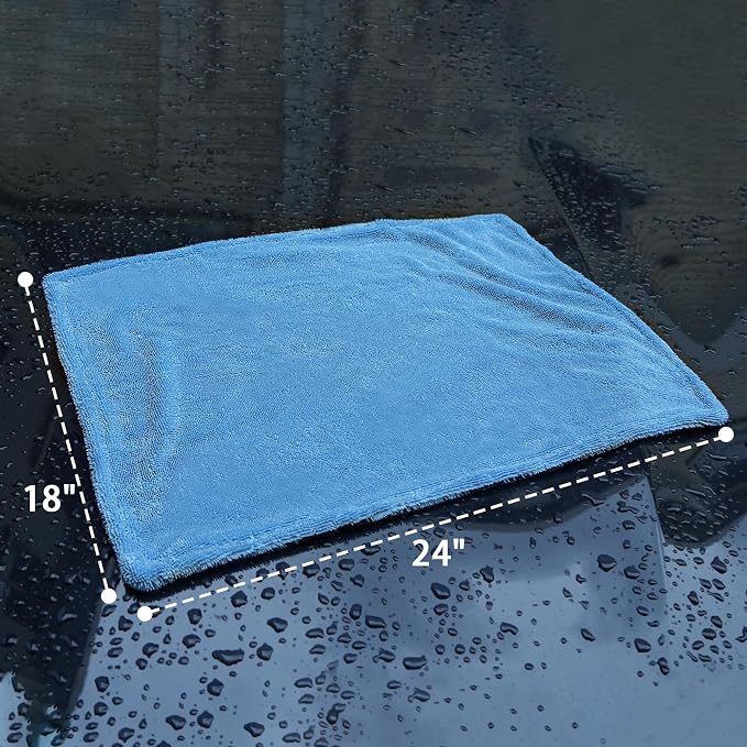 LIVOS 2 Pack Car Drying Towel, Premium Microfiber Towels - Image 3