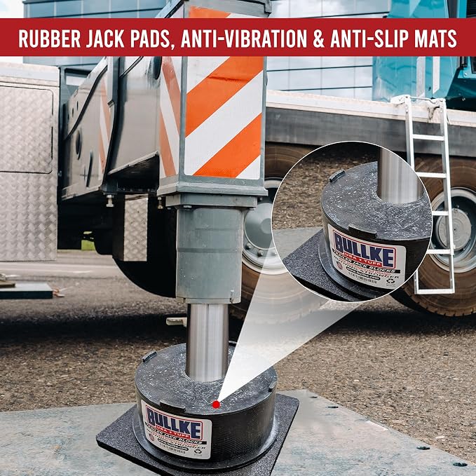 USA Made RV Leveling Jack Flex Pads 9" – Heavy-Duty Rubber Jack Pads – Non-Slip - Image 6