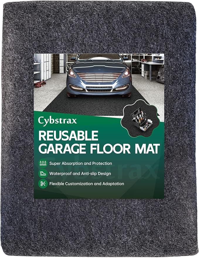Oil Spill Mat - 96" x 48" Absorbent Oil Garage Floor Mat by Unknown