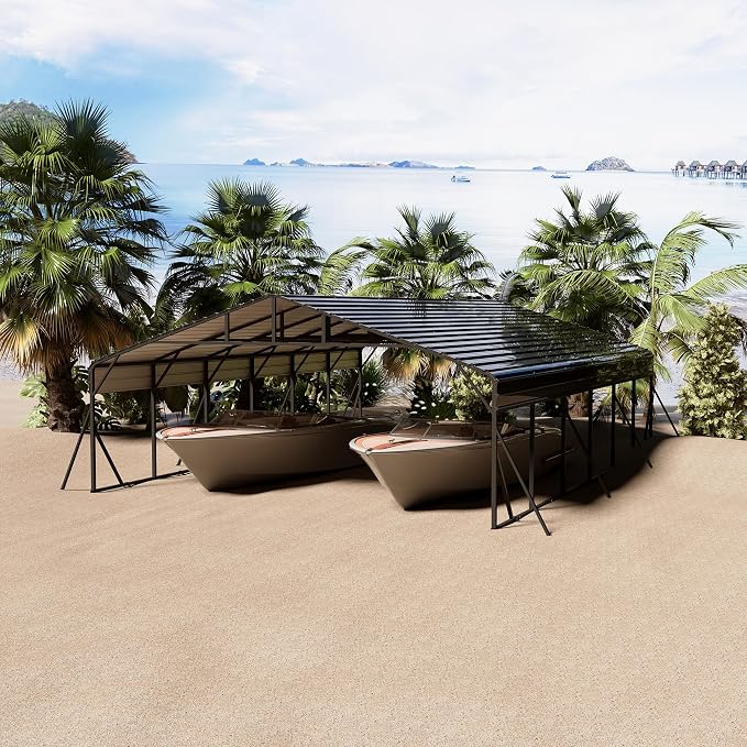 20' x 30' x 8.5' Heavy Duty Metal Carport - Image 8