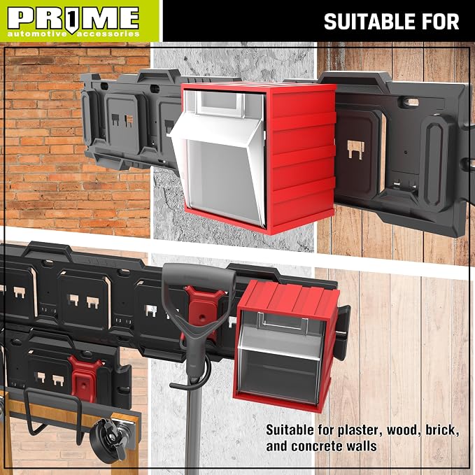 PR1ME 1 pc Garage Wall Mounted Storage organizer bin - Image 6