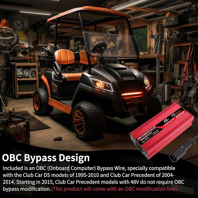 48V Golf Cart Battery Charger for 12A Club Car, - Image 6
