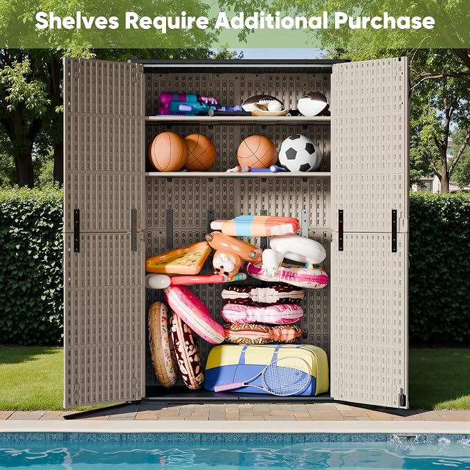 Devoko Outdoor Storage Cabinet 50 Cu Ft - Image 5