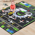 Play Rug for Playroom 2x3 Airport Carpet for Boys Bedroom by Isyorefam