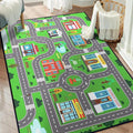 Kids Carpet Playmat Rug for Playroom 5'x 6'6" Toy Car Play Rugs for Bedroom by Isyorefam