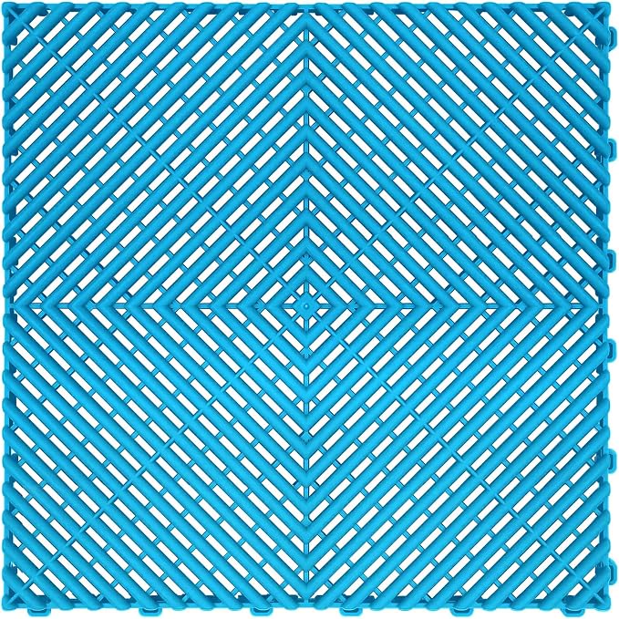 15.7"x15.7" Garage Flooring Tiles, Non-Slip Interlocking Plastic Garage Floor by Home