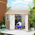 Outsunny 8' x 6' Outdoor Storage Shed, Metal Garden Shed by Outsunny